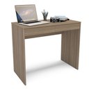 Ver imagem 3 de Escrivaninha Mesa Escritório Tijuca 2 Gavetas 90cm Castanho Marrom