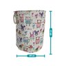 Cesto Organizador De Brinquedos Roupas Multiuso Em Tecido Cesta Dobrável 40x50cm Bichinhos - 3