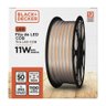 Fita Led Cob 127v 2700k 11w 1100 Lúmens 8mm Rolo 50m Ip65 Black+decker - 1