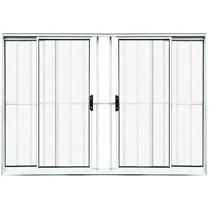 Vitro de Aluminio 4 Folhas com Grade Linha Leve:1,00 X 1,50/branco