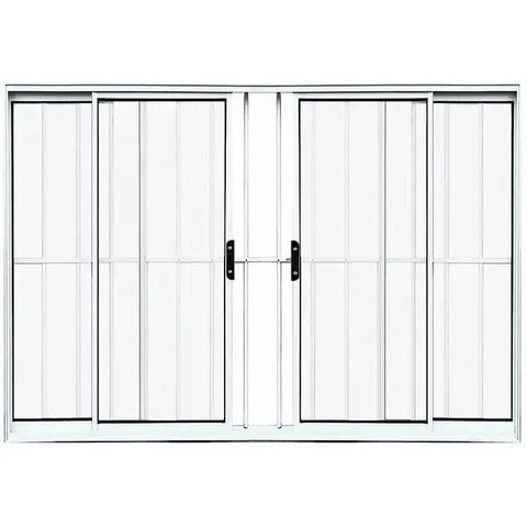 Vitro de Aluminio 4 Folhas com Grade Linha Leve:1,00 X 1,50/branco