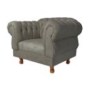 Ver imagem 2 de Poltrona Chesterfield Capitonê Elisabeth Suede Cinza Chumbo Decoração, Recepção, Salas de Tv e Estar