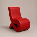 Ver imagem 5 de Poltrona Decorativa Marina Corino Modena Orgânica Moderna Vermelho Corino Modena