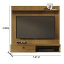 Ver imagem 2 de Painel Bancada Suspensa 1 Porta Tvs até 55 Polegadas Íris - Cumaru