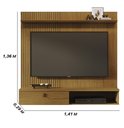 Ver imagem 2 de Painel Bancada Suspensa 1 Porta Tvs até 55 Polegadas Íris - Cumaru
