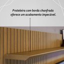 Ver imagem 5 de Painel Bancada Suspensa 1 Porta Tvs até 55 Polegadas Íris - Cumaru