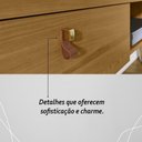 Ver imagem 6 de Painel Bancada Suspensa 1 Porta Tvs até 55 Polegadas Íris - Cumaru