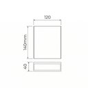 Ver imagem 2 de Arandela Stella Wall Plus LED 1 Facho Aberto IP65 5W Bivolt Branco - 3000k - Luz Amarela