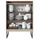 Ver imagem 3 de Buffet Lopas Áries Imbuia Naturale com Off-White Imbuia Naturale com Off-White