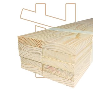 10 Sarrafos de Madeira Tábuas para Construção e Projetos Bricolagem - 9,5x2x120cm