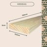 10 Sarrafos de Madeira Tábuas para Construção e Projetos Bricolagem - 9,5x2x120cm - 5