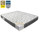 Ver imagem 2 de Cama Box Casal Sintético + Colchão de Molas Ensacadas Sereneprime 138x188x58cm Marrom