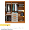 Ver imagem 5 de Guarda Roupa Arizona 6 Portas com Pés - Móveis Tcil