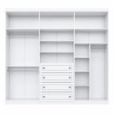 Ver imagem 3 de Guarda-Roupa Infantil 6 Portas 4 Gavetas Americano Branco