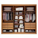 Ver imagem 2 de Guarda Roupa Casal 6 Portas New Braga Ripado com Espelho Cinamomo – Leifer Móveis