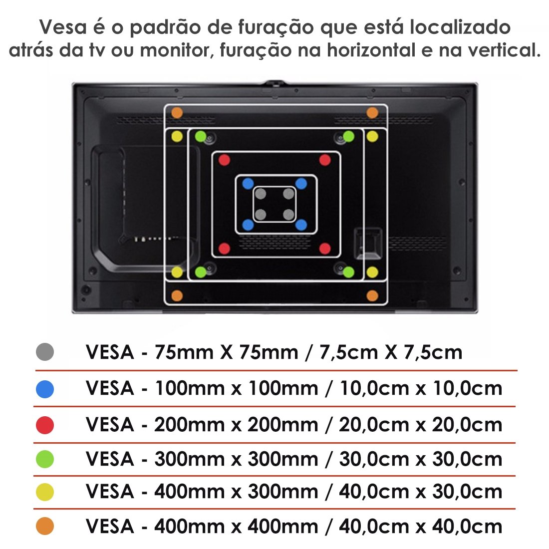 Suporte fixo universal para tv 10 a 71" cs0060u - 3