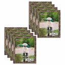 Ver imagem 1 de Kit 8 Porta Retrato Molduras 20x25 Marrom