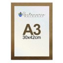 Ver imagem 2 de Kit 2 Porta Retrato Molduras A3 30x42 Dourado