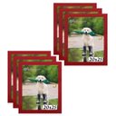 Ver imagem 1 de Kit 6 Porta Retrato Molduras 20x25 Vermelho