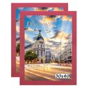 Ver imagem 1 de Kit 2 Porta Retrato Molduras 30x40 Rosa