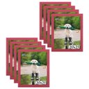 Ver imagem 1 de Kit 8 Porta Retrato Molduras 20x25 Rosa