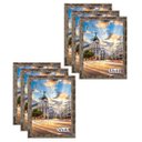 Ver imagem 1 de Kit 6 Porta Retrato Molduras 30x40 Marrom