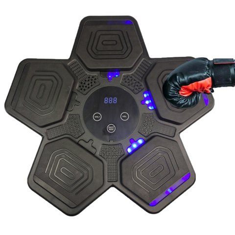 Maquina Boxe Bater Soco Pancada Interativo Alivia Estresse 5 Modos Som Inteligente Parede Treino Fit