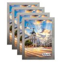 Ver imagem 1 de Kit 4 Porta Retrato Molduras 30x40 Prateado