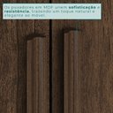 Ver mais imagens de Guarda-Roupa Casal 6 Portas 8 Gavetas Florianópolis 100% MDF Marrom/New Canion