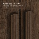Ver imagem 6 de Guarda-Roupa Casal 6 Portas 8 Gavetas Florianópolis 100% MDF Marrom/New Canion