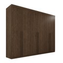 Ver imagem 3 de Guarda-Roupa Casal 6 Portas 8 Gavetas Florianópolis 100% MDF Marrom/New Canion