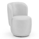 Ver imagem 2 de Poltrona Orgânica Decorativa Living Molly Couríssimo Branco - Desk Design