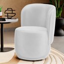 Ver imagem 1 de Poltrona Orgânica Decorativa Living Molly Couríssimo Branco - Desk Design