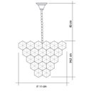 Ver imagem 2 de Lustre/pendente Redondo de Cristal Legítimo Cristalle Fumê 55cm - Startec