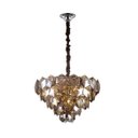 Ver imagem 1 de Lustre/pendente Redondo de Cristal Legítimo Cristalle Fumê 55cm - Startec