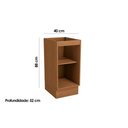 Ver imagem 2 de Gabinete de Cozinha Modulado Balcão Ciela R622 com 1 Porta sem Tampo 40cm Canela - Kappesberg