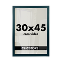 Ver imagem 1 de Moldura 30x45cm com Vidro e Fundo para Quadros Fotos Imagens Decoração Certiciados Quarto Sala:preto