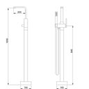 Ver imagem 2 de Misturador Banheira Monocomando com Ducha Capri