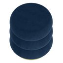 Ver imagem 5 de Puff Banqueta Decorativo Luxo Versatil Cookie Zahav Estofado:azul-escuro