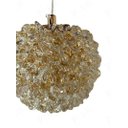 Ver imagem 2 de Pendente Globo Dourado com Cristais 12cm 1g9 15743-pl