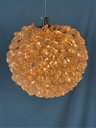Ver imagem 3 de Pendente Globo Dourado com Cristais 12cm 1g9 15743-pl