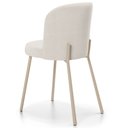 Ver imagem 7 de Kit 06 Cadeiras para Sala de Jantar Cozinha Estofada Gavi Arena L02 Linho Bege - Lyam Decor