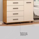 Ver imagem 7 de Cômoda Demóbile Flora 1 Porta 4 Gavetas