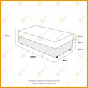 Ver imagem 2 de Cama Box Solteiro + Colchão Ortopédico D33 Ortobom Iso 100 88x188x53cm