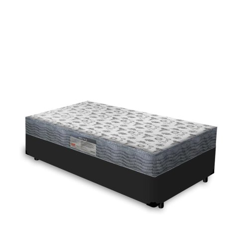 Cama Box Solteiro + Colchão Ortopédico D33 Ortobom Iso 100 88x188x53cm