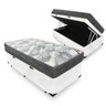Cama Box com Baú Solteiro + Colchão de Molas Ensacadas Ortobom Iso Superpocket 88x188x67cm - 1