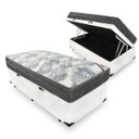 Ver imagem 1 de Cama Box com Baú Solteiro + Colchão de Molas Ensacadas Ortobom Iso Superpocket 88x188x67cm