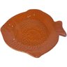 Bandeja Prato Peixe Grande Cerâmica Terracota - 1