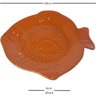 Bandeja Prato Peixe Grande Cerâmica Terracota - 2