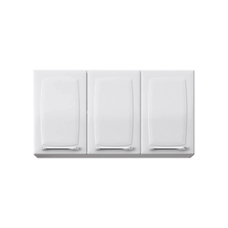 Armário Aéreo de Cozinha Itatiaia Branco 105cm 3 Portas Luce - 1